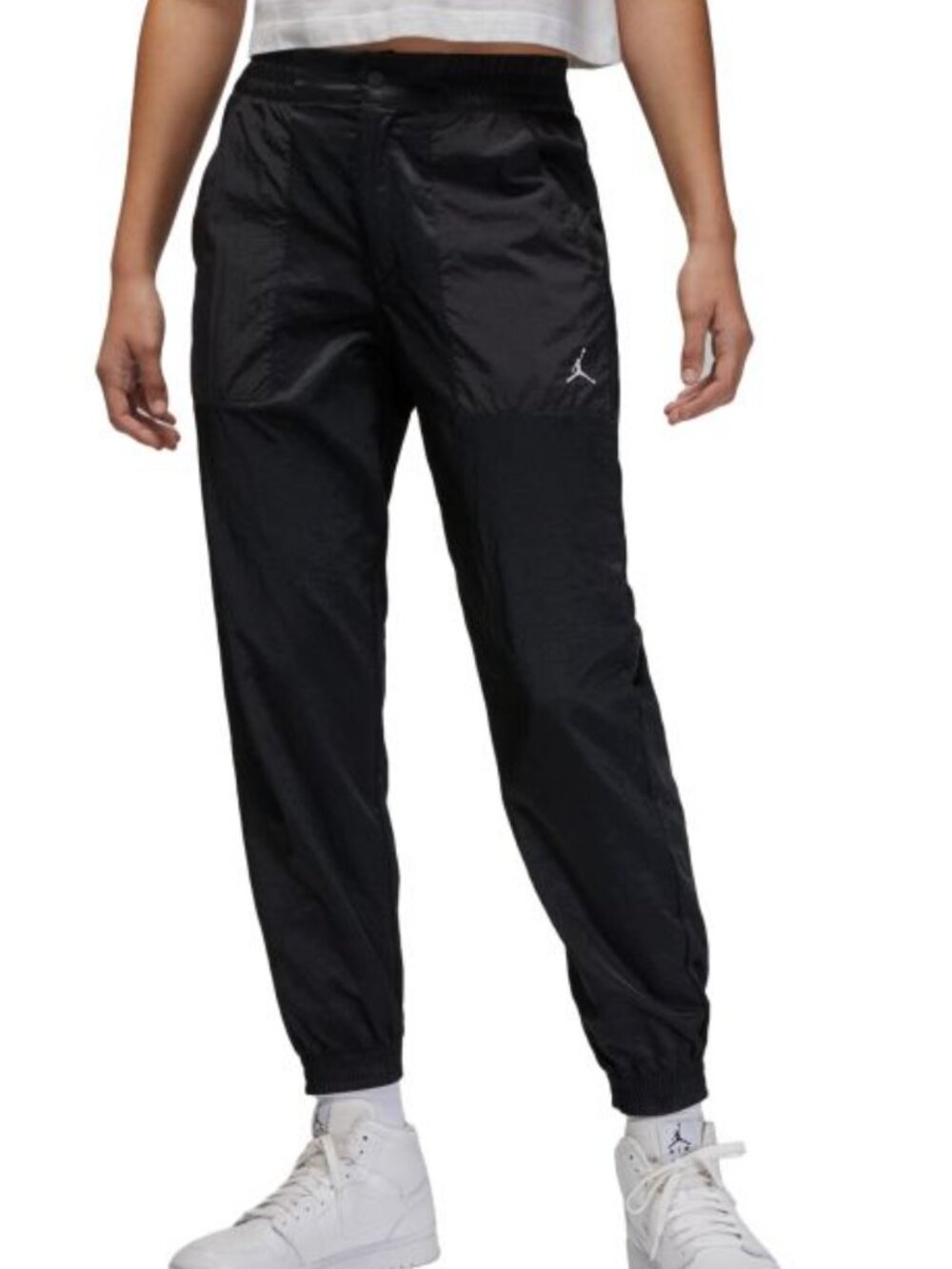Jordan Women’s Flight Woven Pants Black Size L NWT